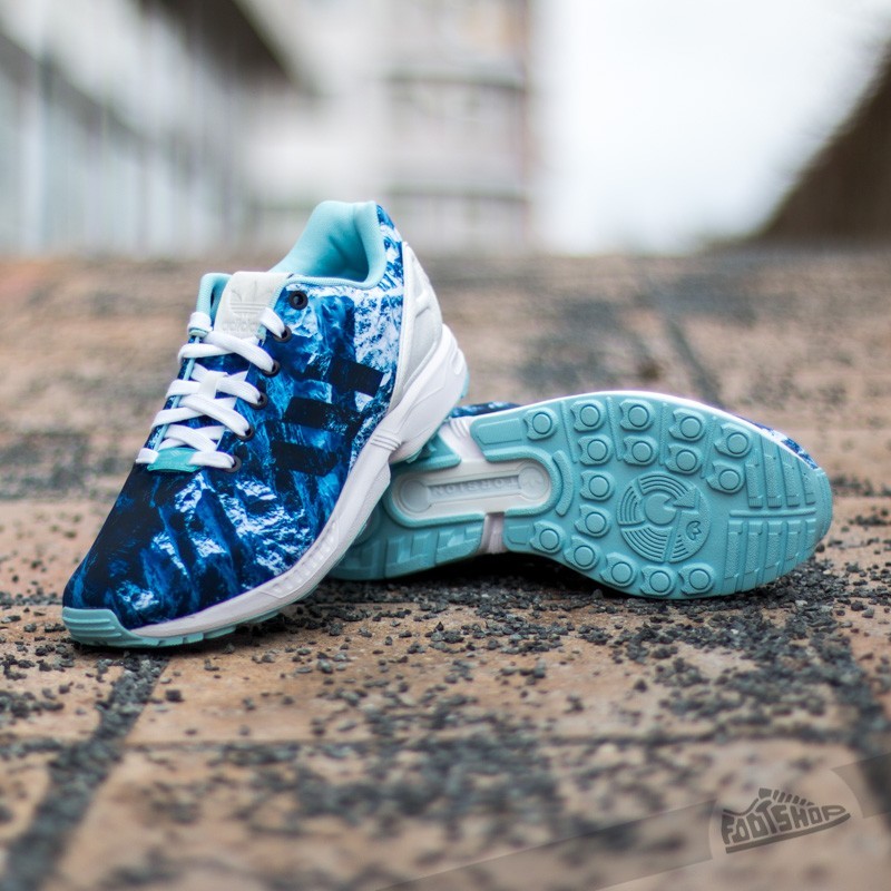 Men's shoes adidas ZX Flux FTWWHT/Blue (B34486 PZ) | Footshop