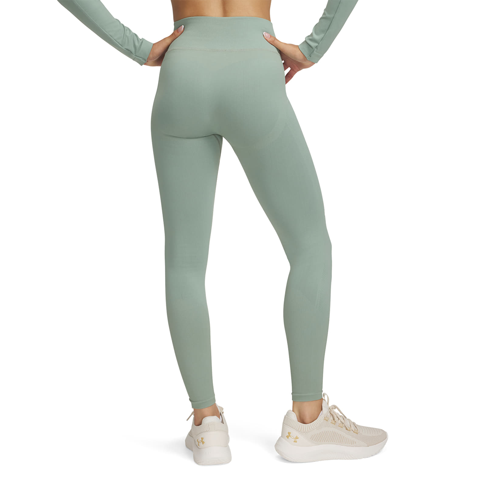 Women's leggings Under Armour Vanish Seamless Legging Silica Green/ White
