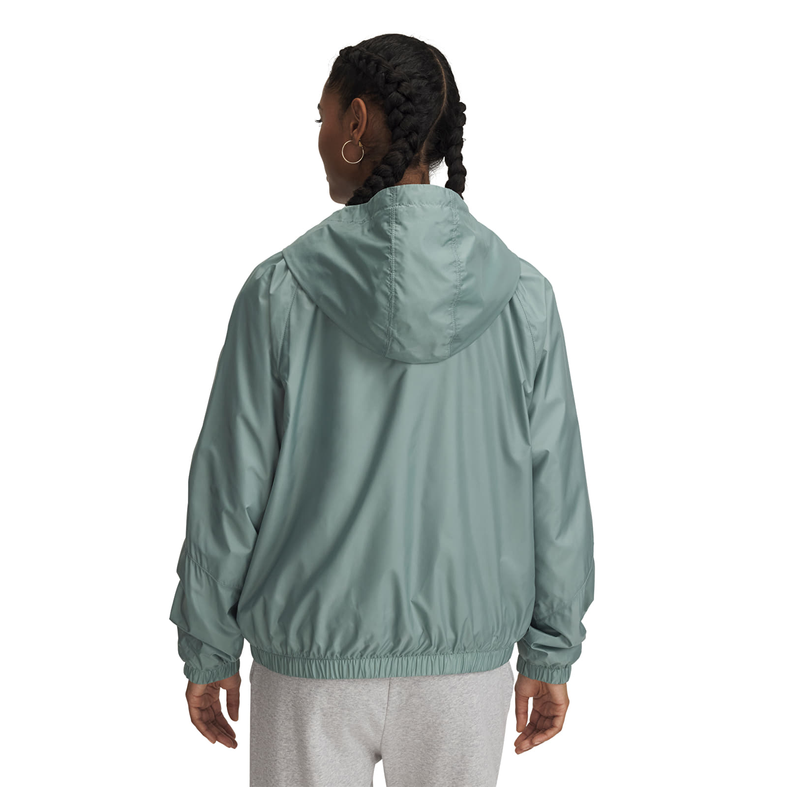 Naiste jakid Under Armour Rival Sport Windbreak Jacket Silica Green/ White