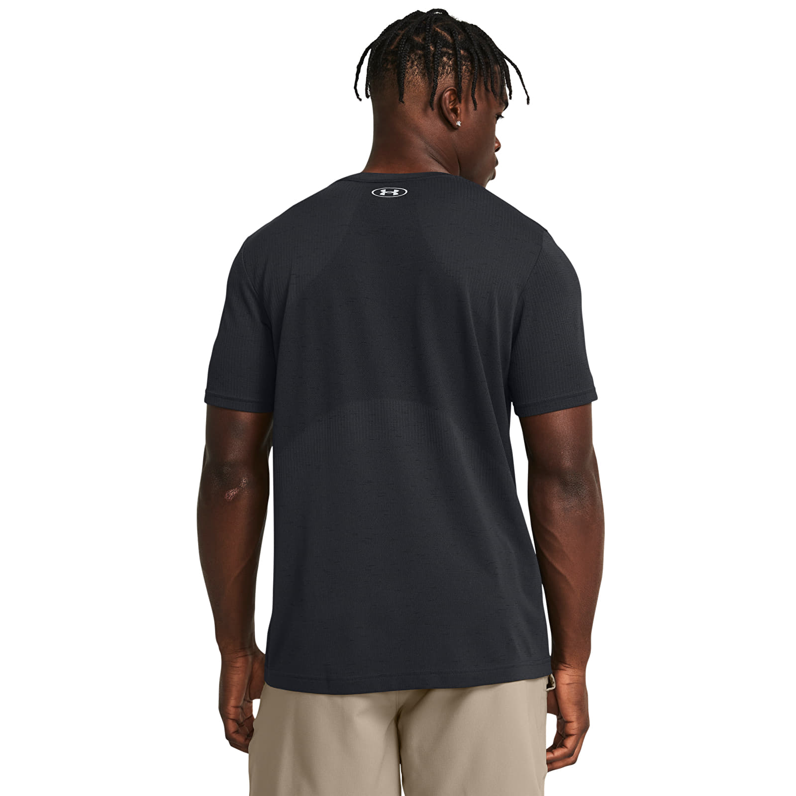 Férfi pólok Under Armour Vanish Seamless SS Tee Black/ Mod Gray