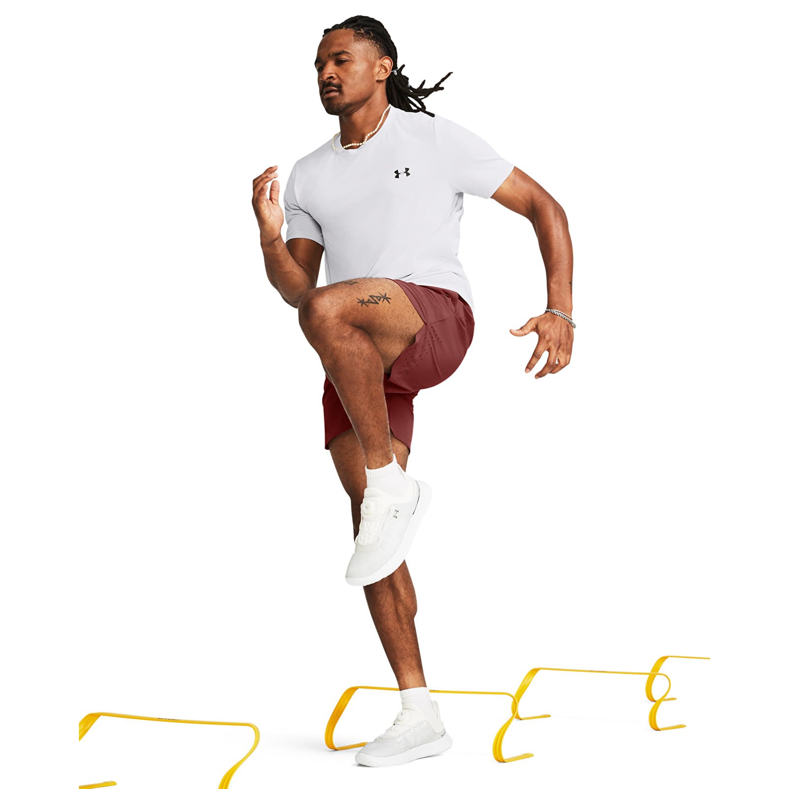 Férfi pólok Under Armour Vanish Seamless SS Tee White/ Black