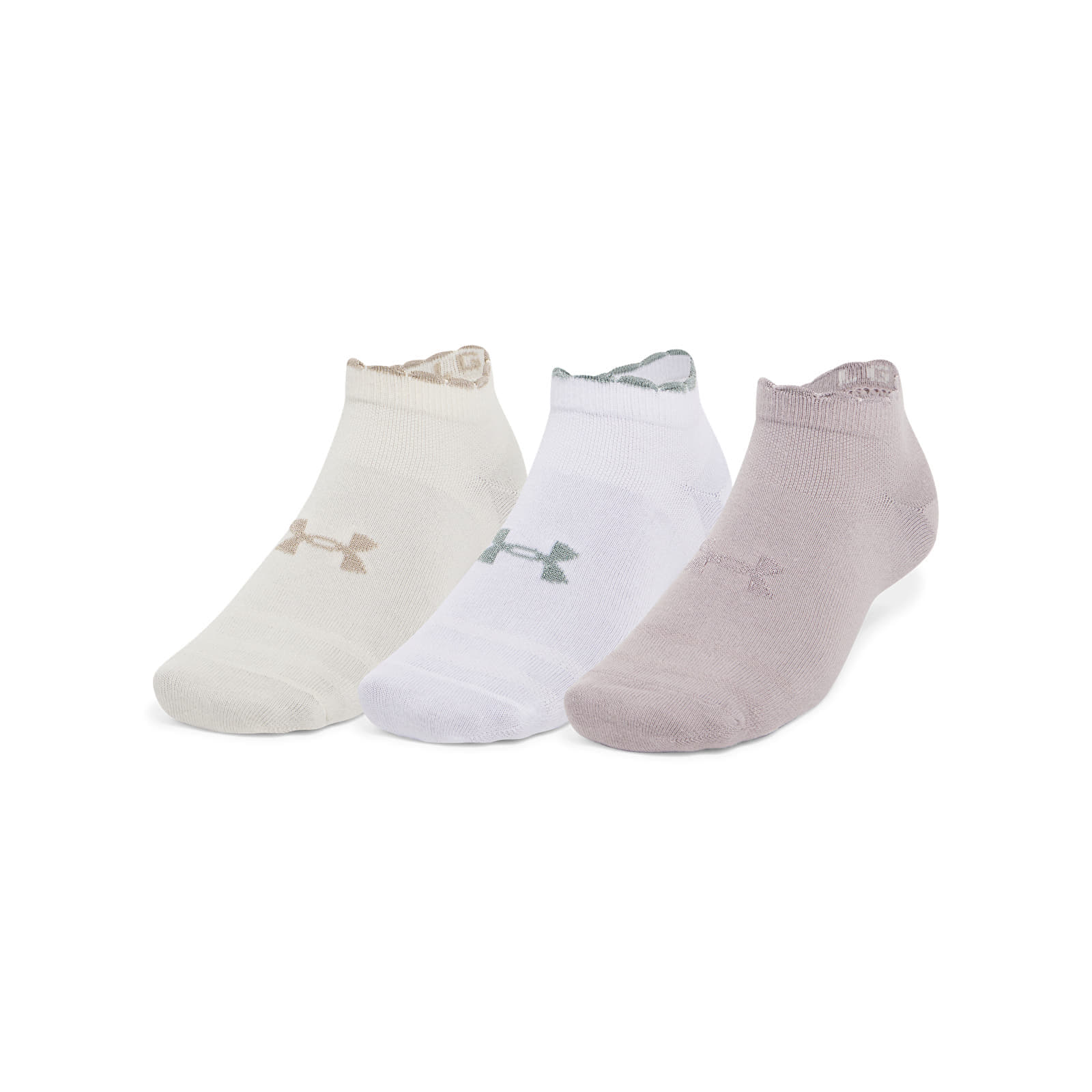 Under Armour Essential Low Cut 3-Pack Gray Dawn/ White/ Gray Dawn M
