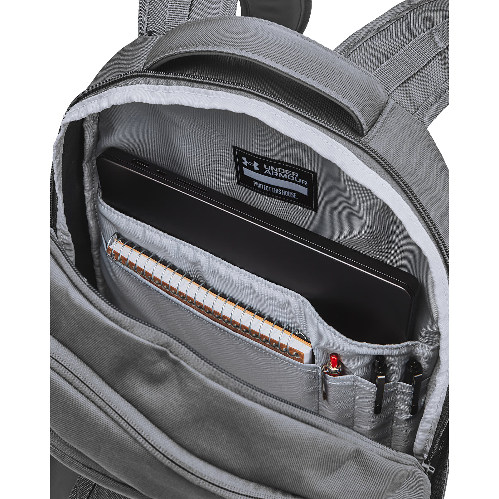 Men's backpacks Under Armour Hustle 6.0 Backpack Castlerock/ Steel