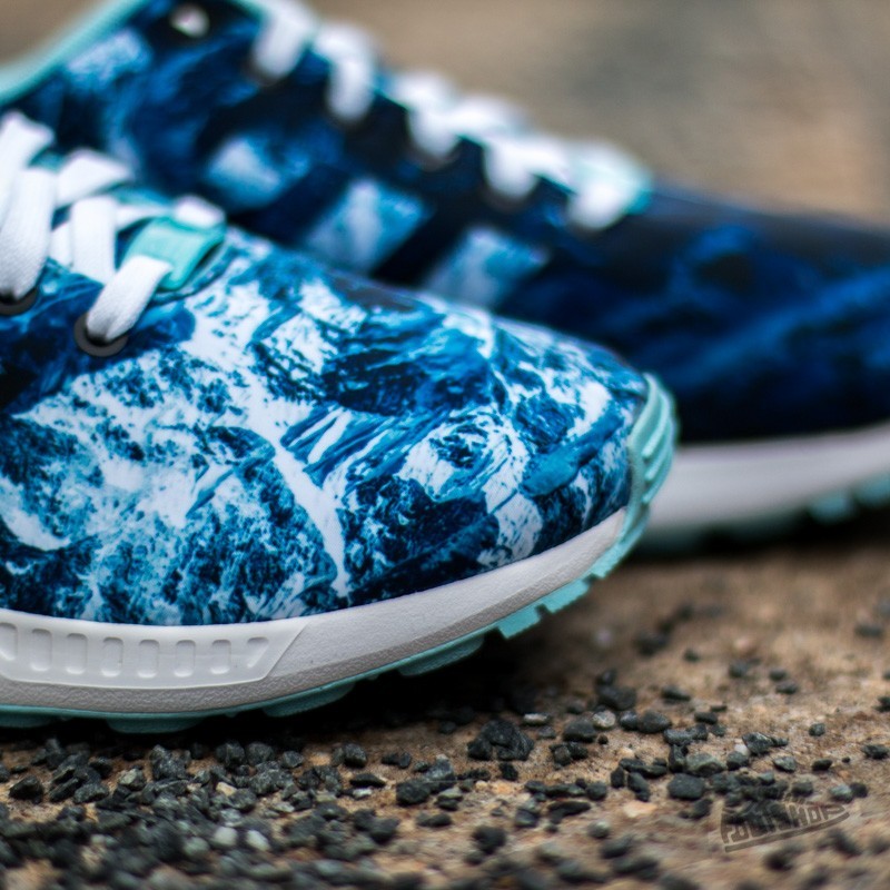 ASUOS　Wish5 Men's shoes adidas ZX Flux FTWWHT/Blue (B34486 PZ) | Footshop