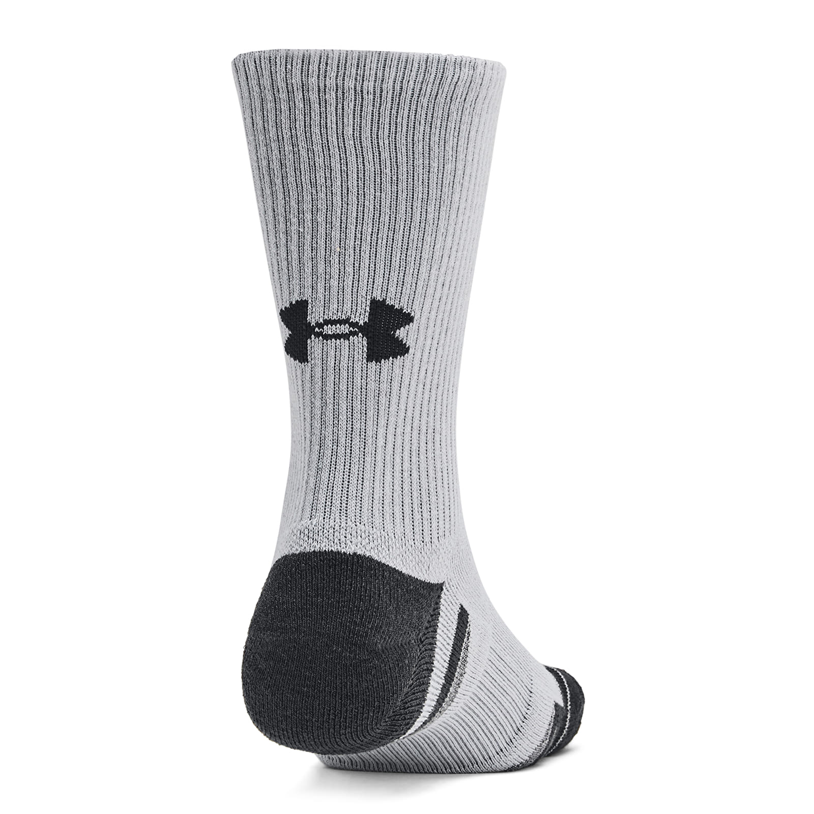 Men's socks Under Armour Unisex Under Armour Perf Tech 6-Pack Crew Mod Gray/ Mod Gray/ Jet Gray