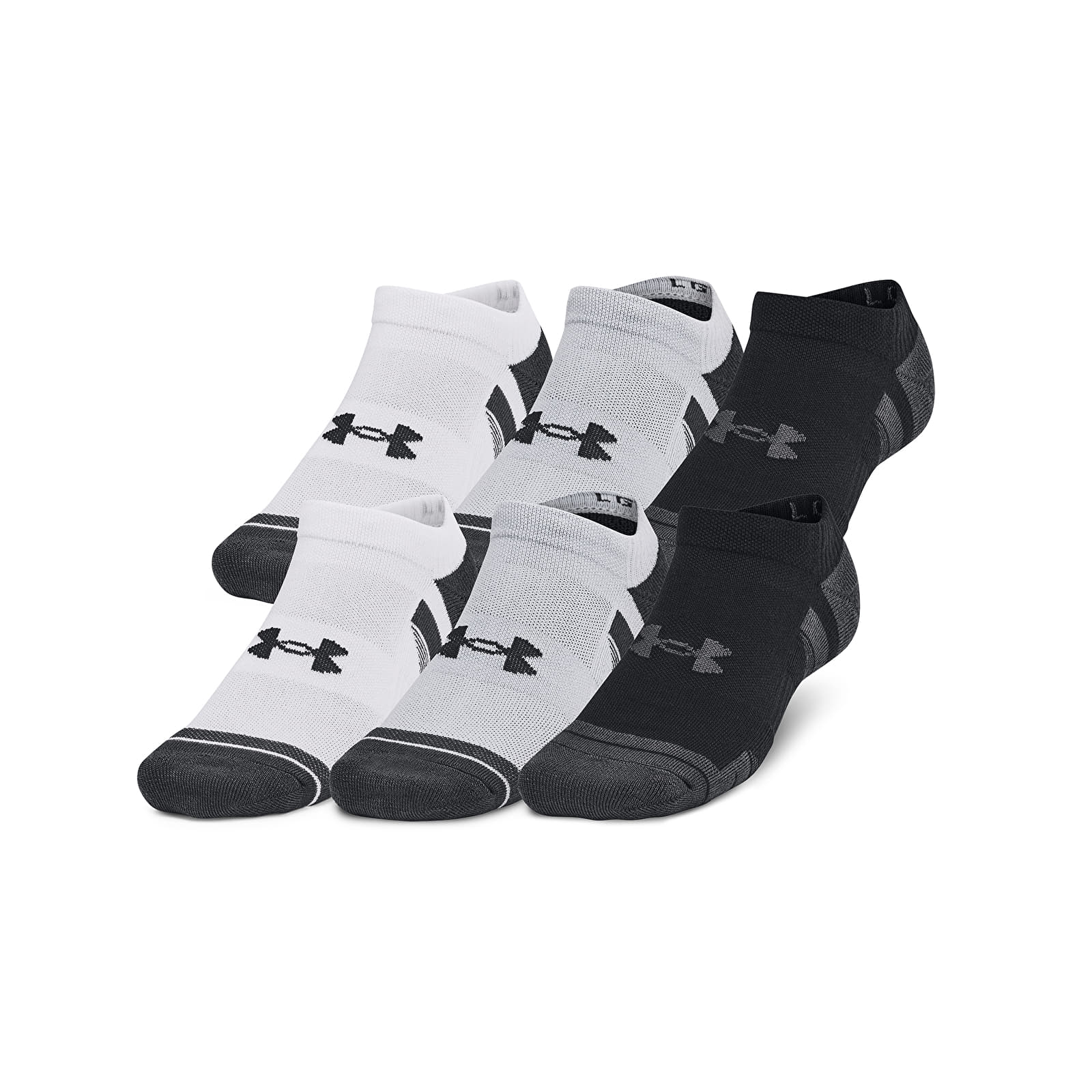 Pánske ponožky Under Armour Unisex Under Armour Perf Tech 6-Pack NS Mod Gray/ Mod Gray/ Jet Gray