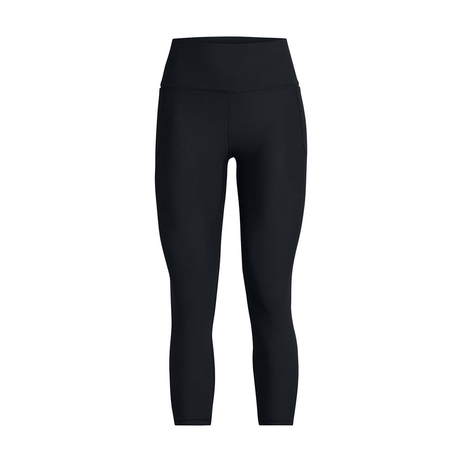 Women's leggings Under Armour Meridian Rib Ankle Leg Black/ Black