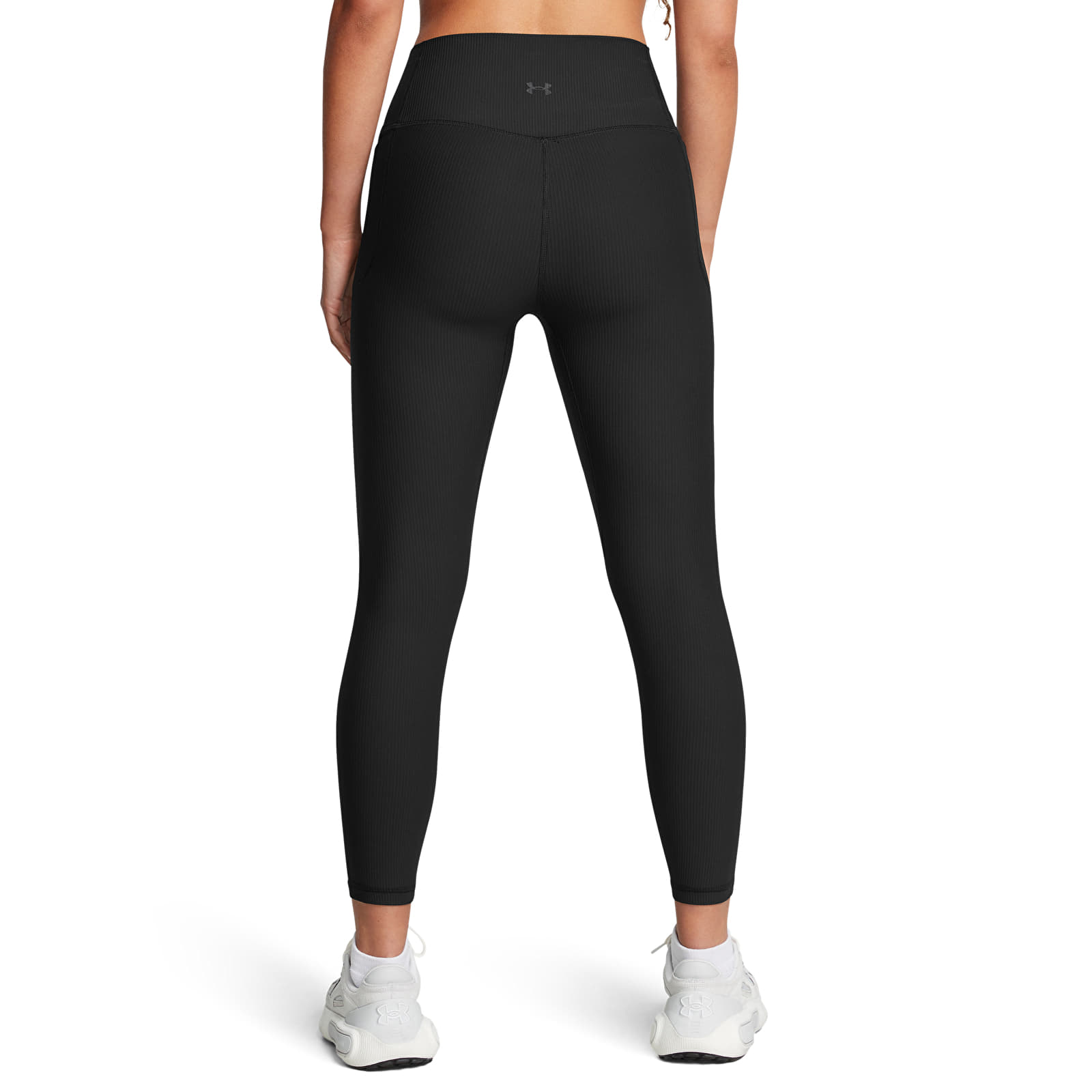 Women's leggings Under Armour Meridian Rib Ankle Leg Black/ Black