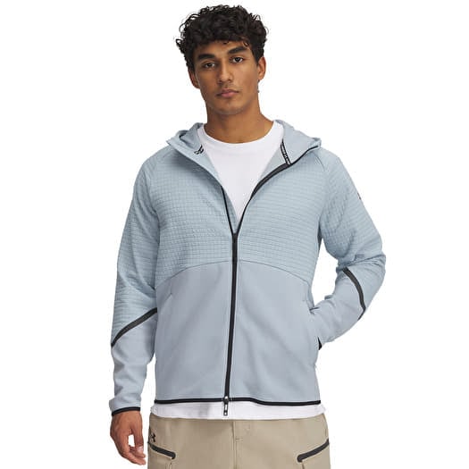 Under Armour Unstoppable Fleece Grid FZ Harbor Blue/ Black