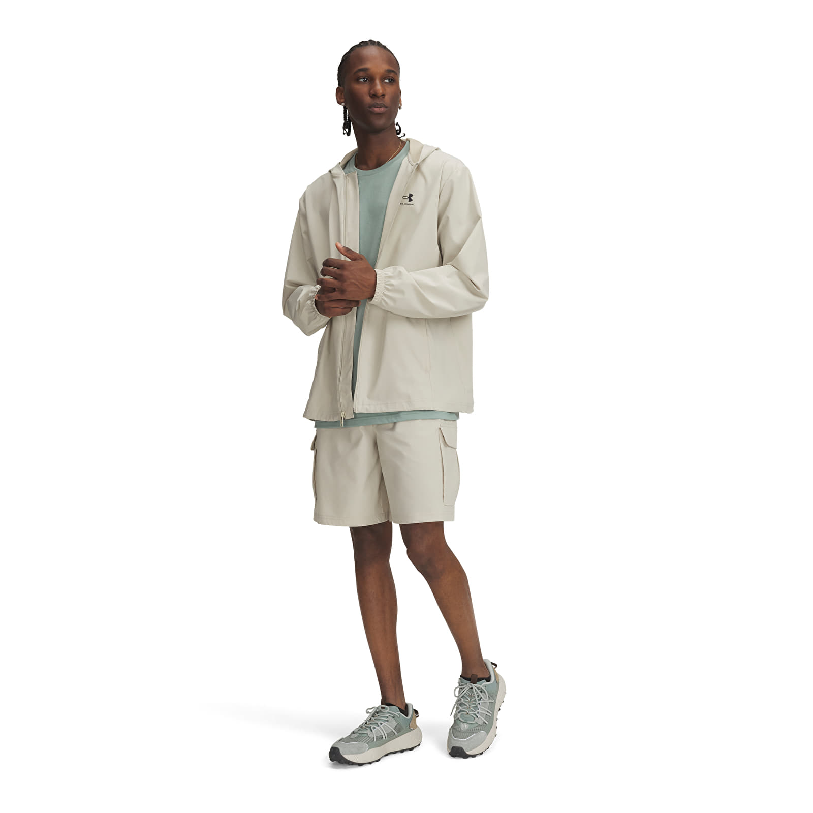 Men's shorts Under Armour Vibe Woven Cargo Short Khaki Base/ Black