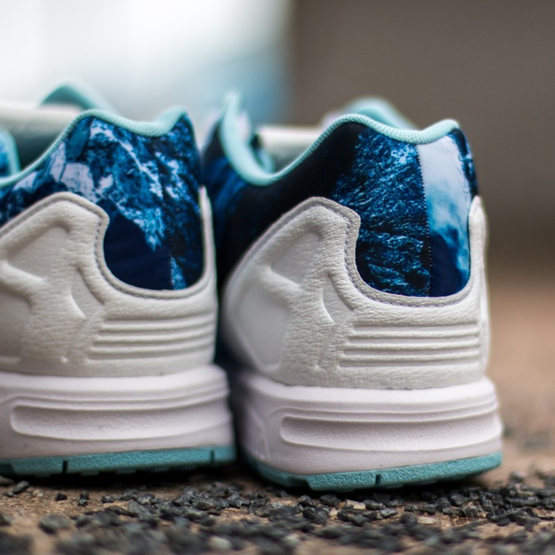 Men's shoes adidas ZX Flux FTWWHT/Blue (B34486 PZ) | Footshop