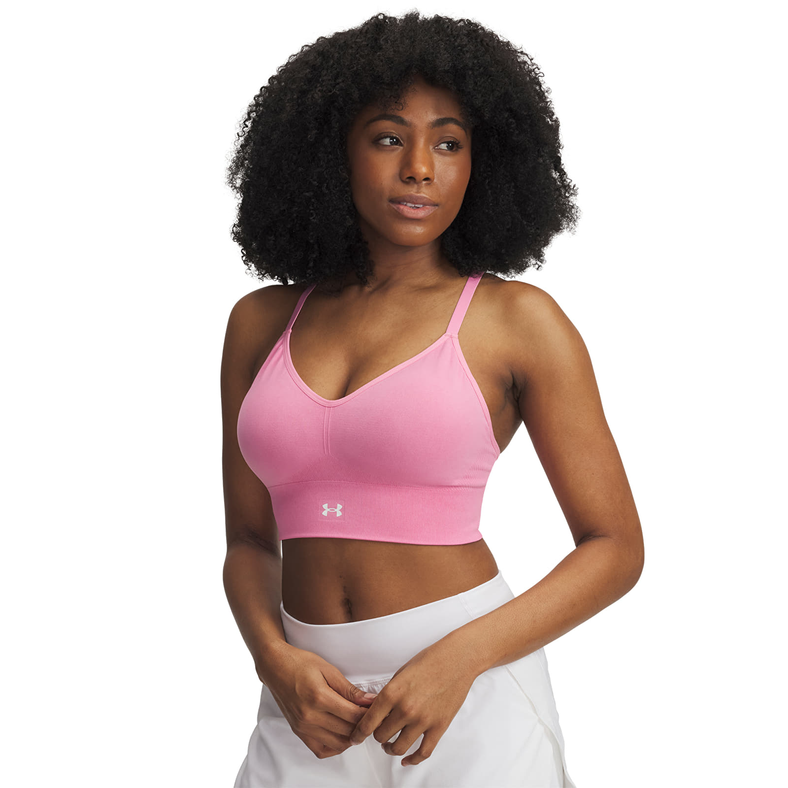 Modrčki  Under Armour Vanish Seamless Washed Low Shaded Fuchsia/ White