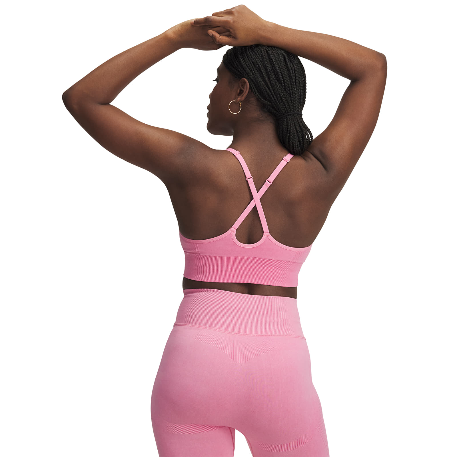 Modrčki  Under Armour Vanish Seamless Washed Low Shaded Fuchsia/ White