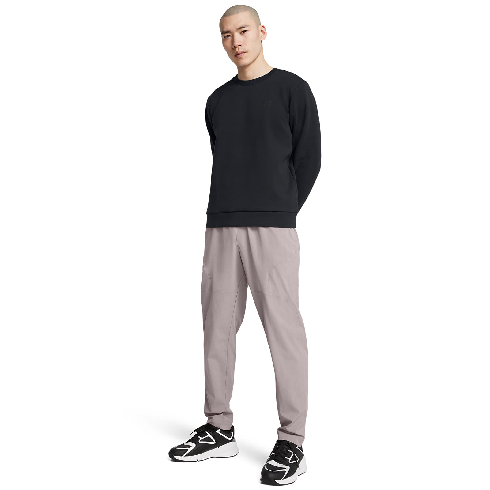 Vīriešu kapuces Under Armour Unstoppable Fleece Crew EU Black/ Black