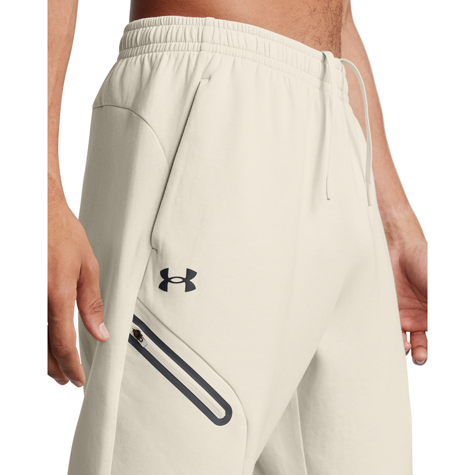 Spodnie Under Armour Unstoppable Fleece Jogger EU Summit White/ Black