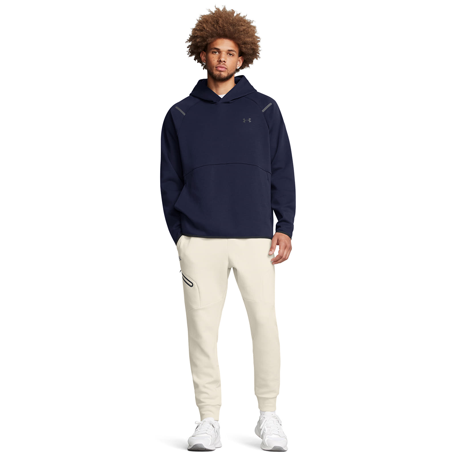 Spodnie Under Armour Unstoppable Fleece Jogger EU Summit White/ Black