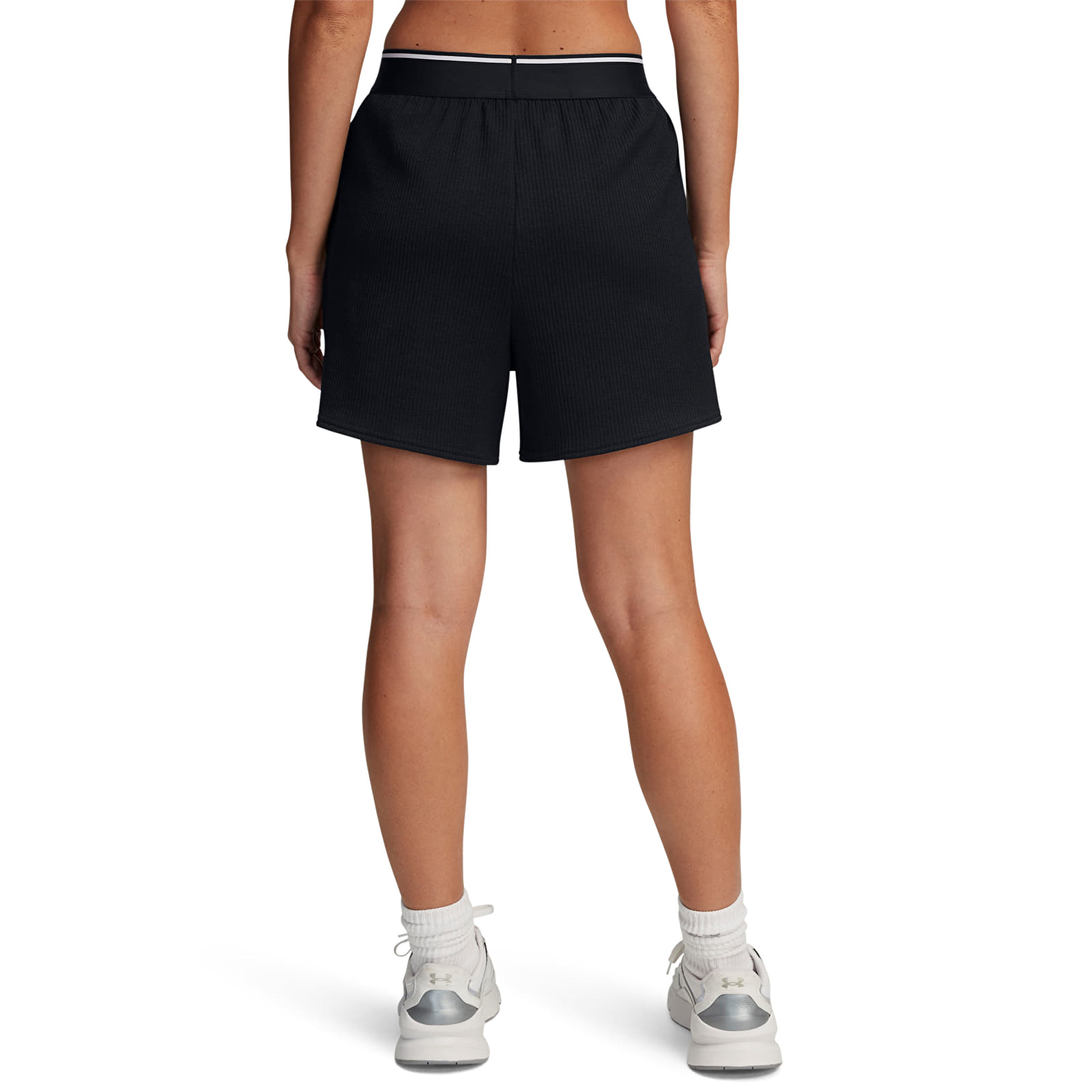 Women's shorts Under Armour Meridian Rib Short Black/ White