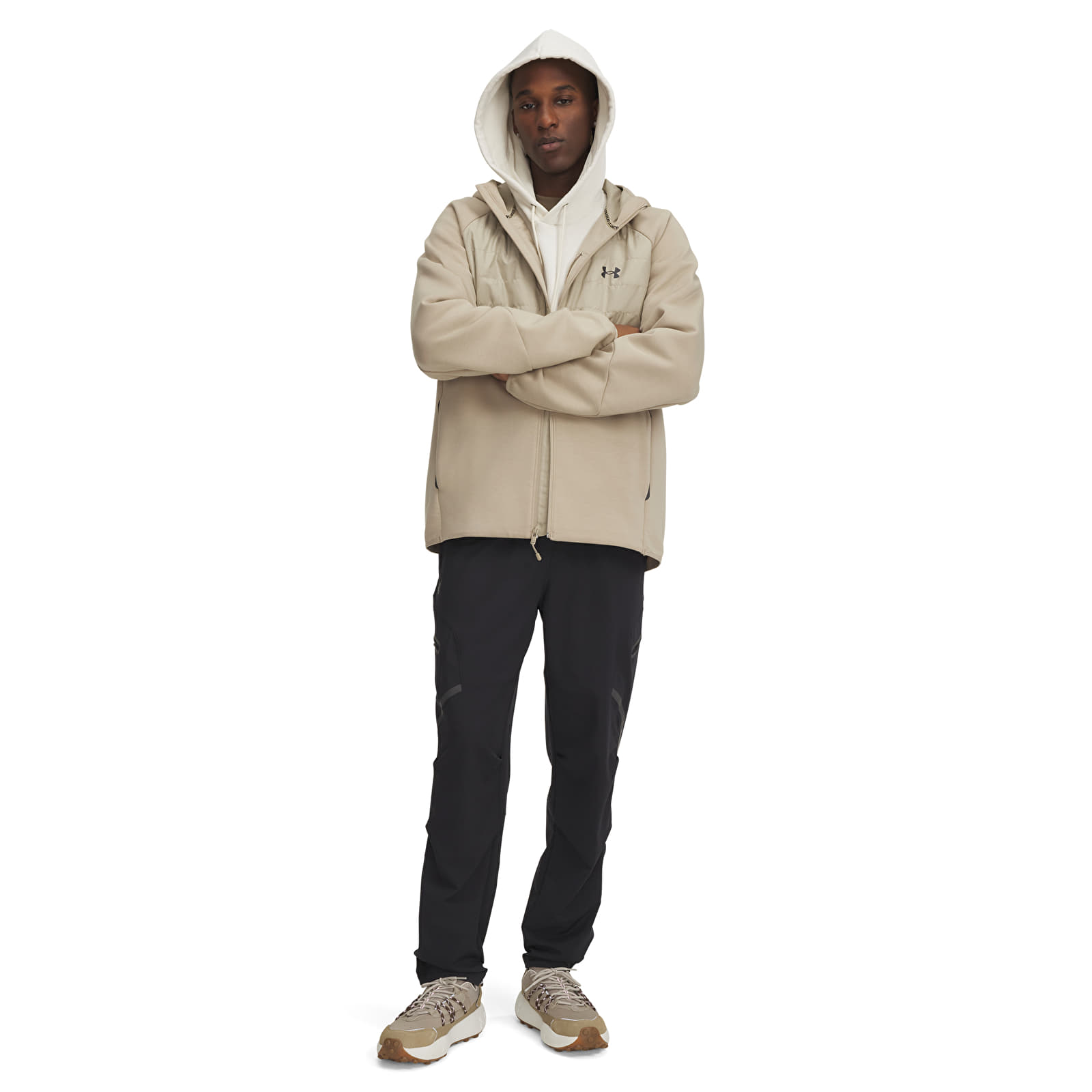 Byxor för män Under Armour Unstoppable Cargo Pant Black/ Black