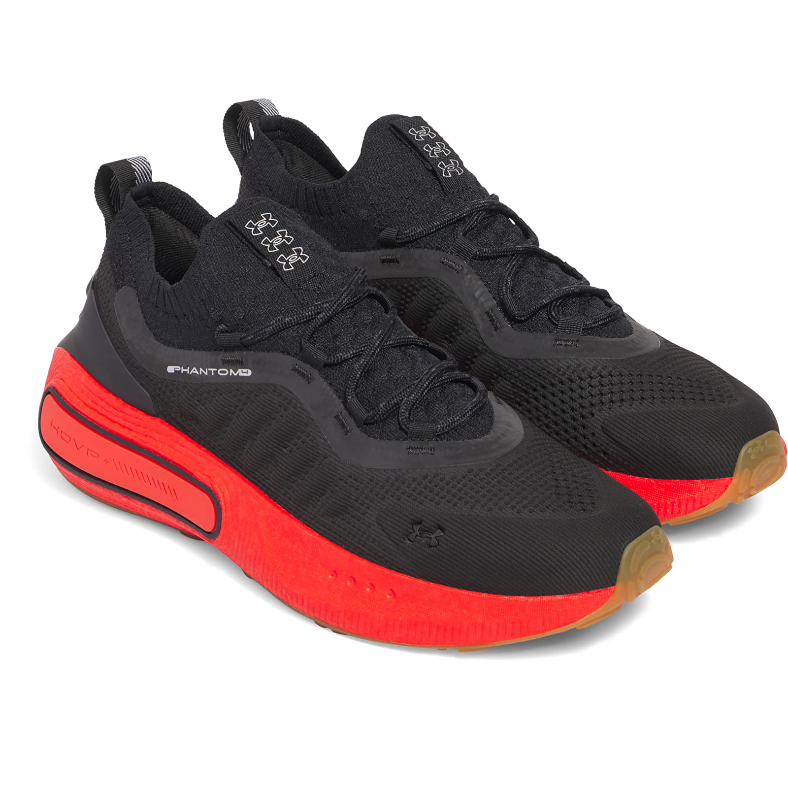 Men's shoes Under Armour Phantom 4 Black /Lava Red /Metallic Silver