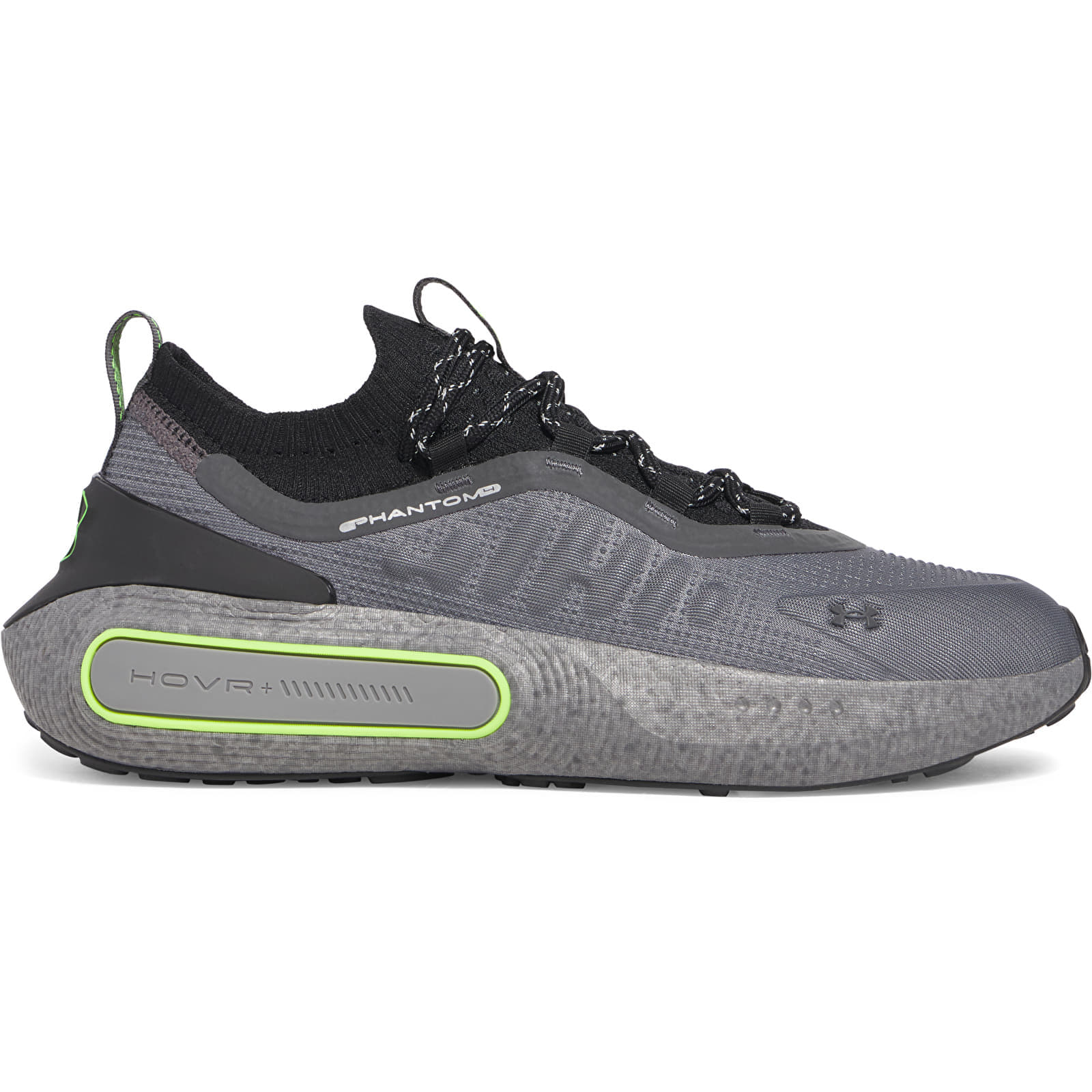 Levně Tenisky Under Armour U Phantom 4 RFLCT Castlerock /Black /Hyper Green