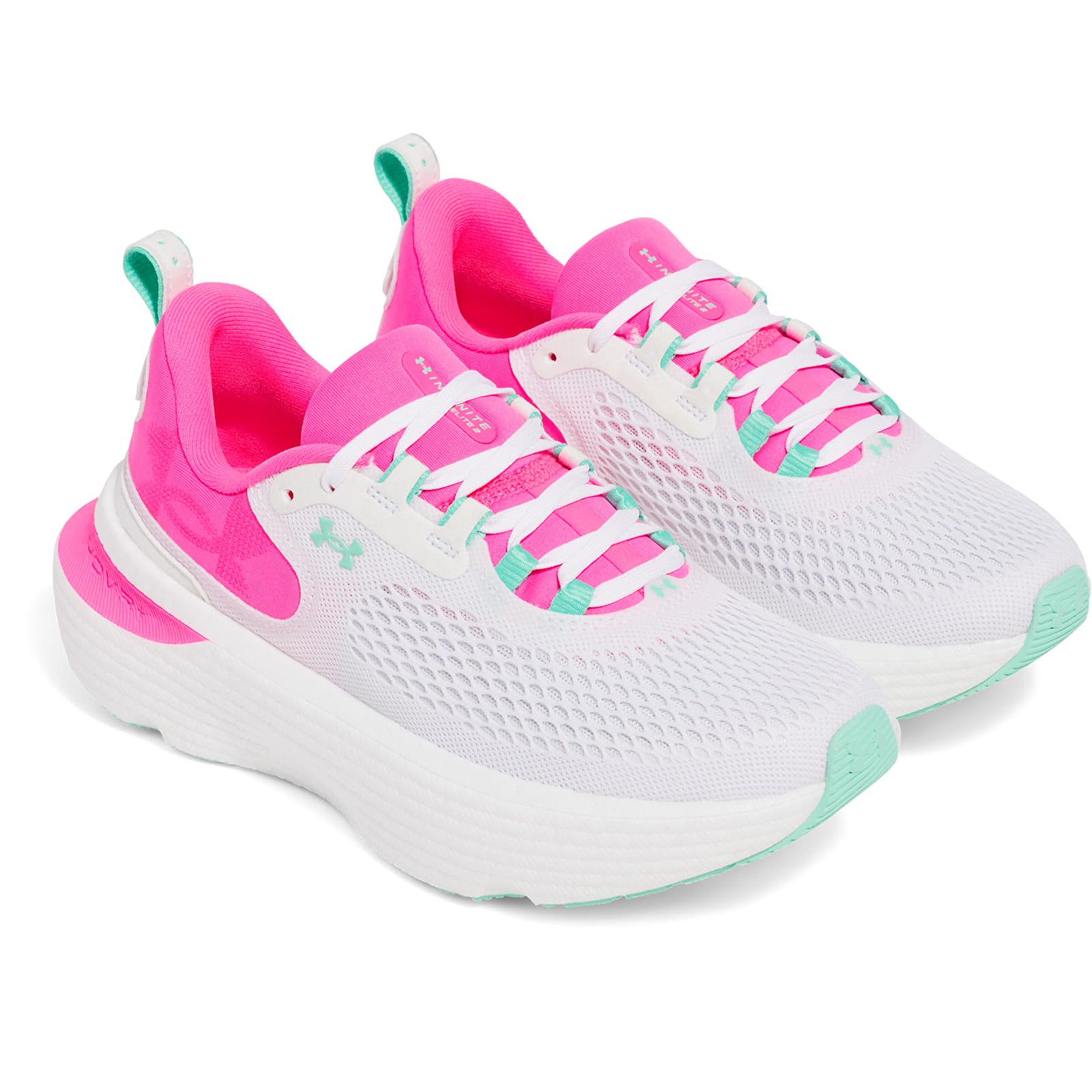 Naiste jalatsid Under Armour W Infinite Elite 2 White /Aero Pink /Comet Green