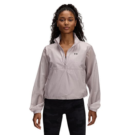 Under Armour Rival Woven HZ Anorak Gray Dawn/ Black
