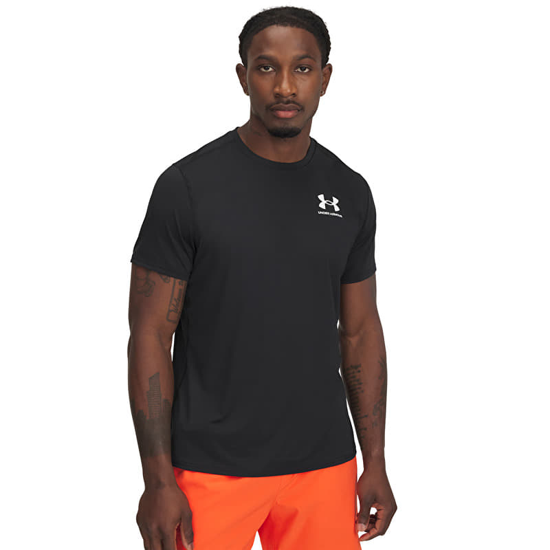 Majica Under Armour Heatgear Fitted SS Tee Black/ White