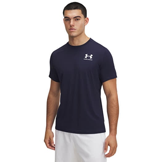 T-shirt Under Armour Heatgear Fitted SS Tee Midnight Navy/ White