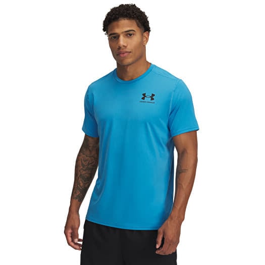 Tričko Under Armour Heatgear Fitted SS Tee Ether Blue/ Black