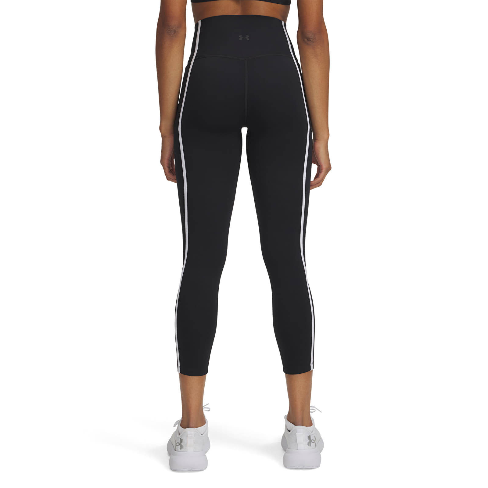 Női leggings Under Armour Meridian Piped Ankle Leg Black/ White/ Black