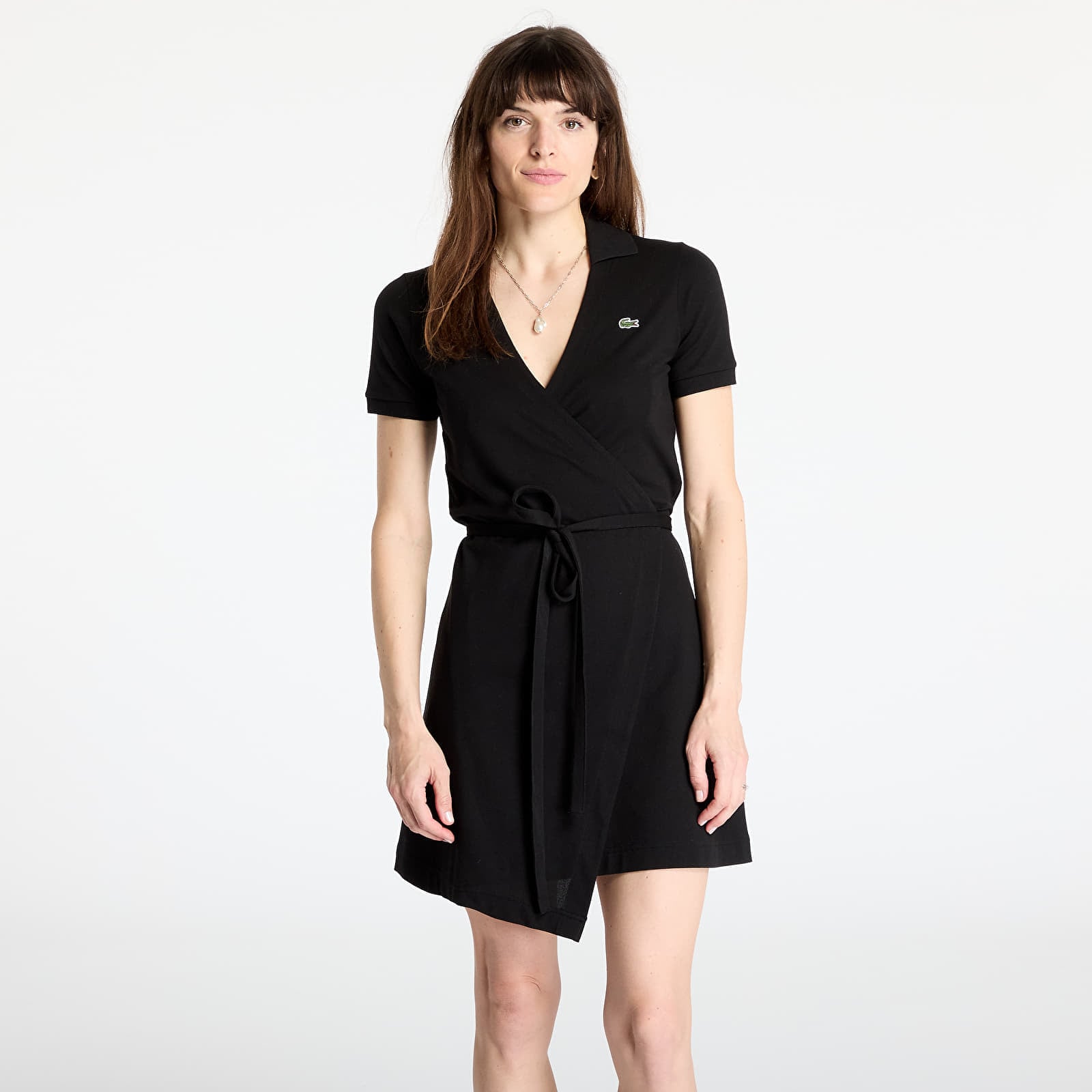 Rochie LACOSTE Stretch Mini Pique Dress Black S