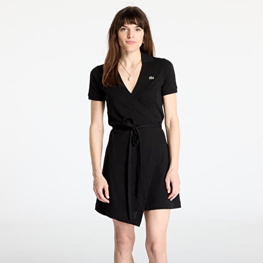 LACOSTE Stretch Mini Pique Dress Black