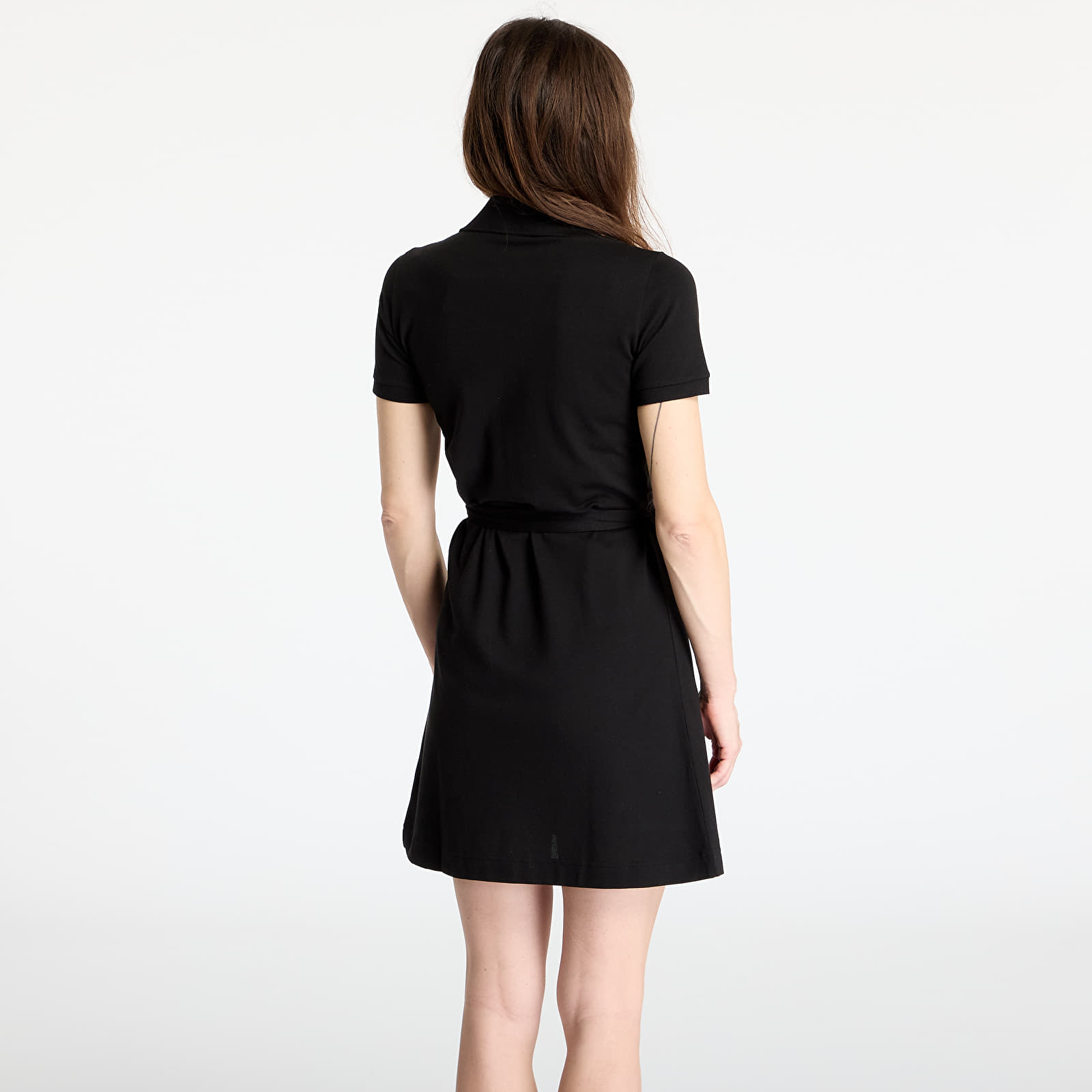 Ruhák LACOSTE Stretch Mini Pique Dress Black