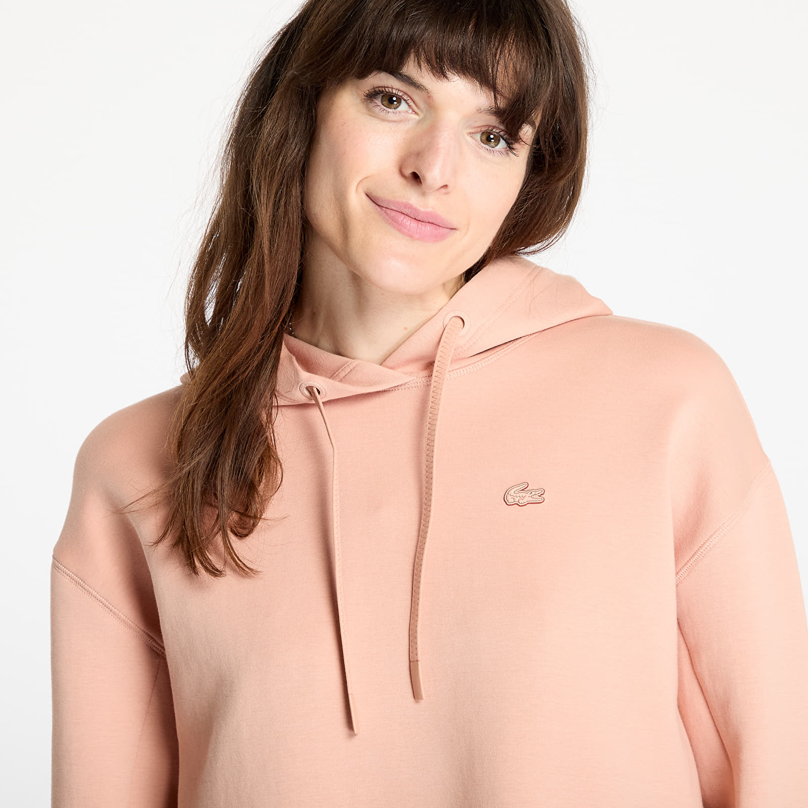 Hættetrøjer til kvinder LACOSTE Double Face Sweatshirt Latte