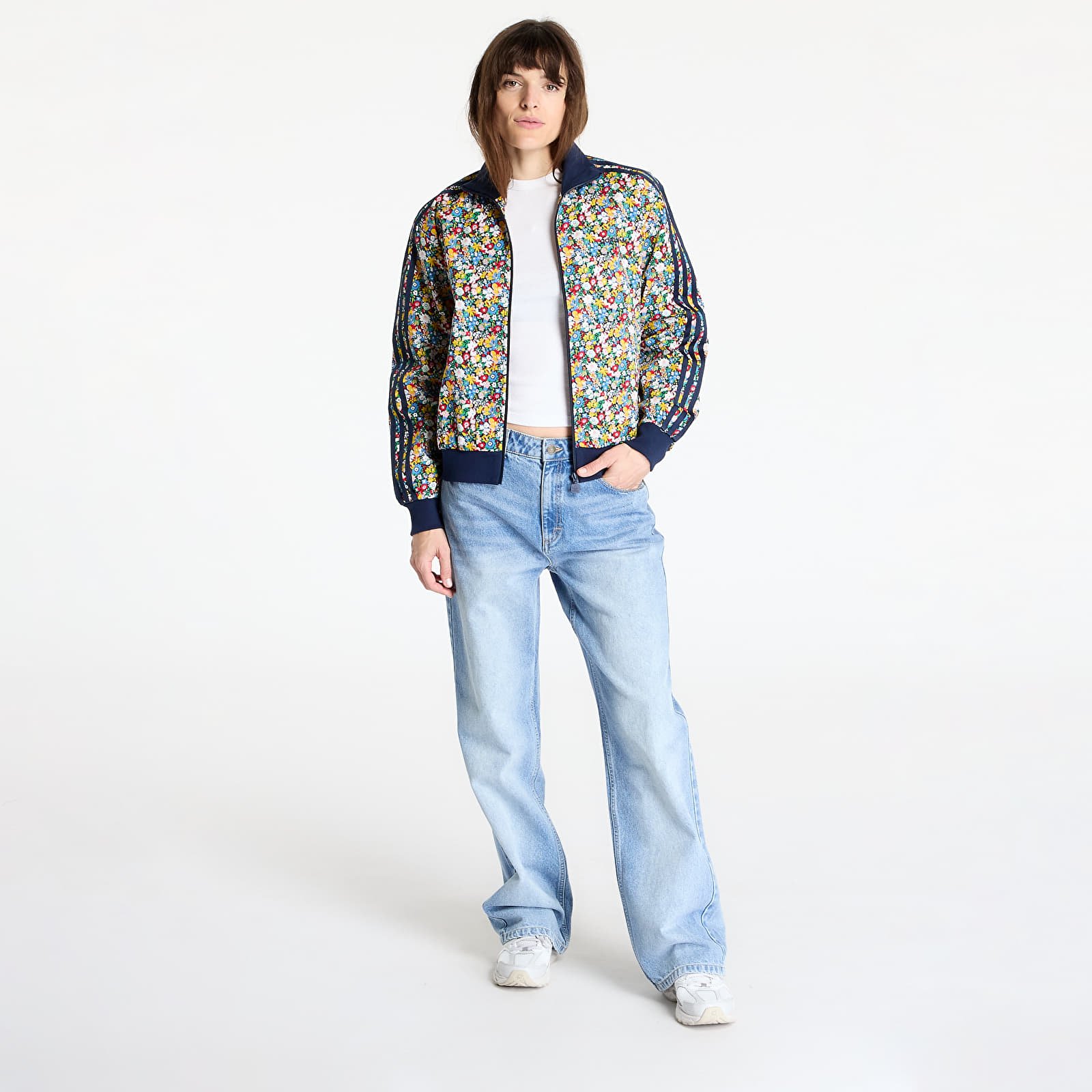 Dámske mikiny adidas Originals X Liberty London Tracktop Multicolor/ Night Indigo