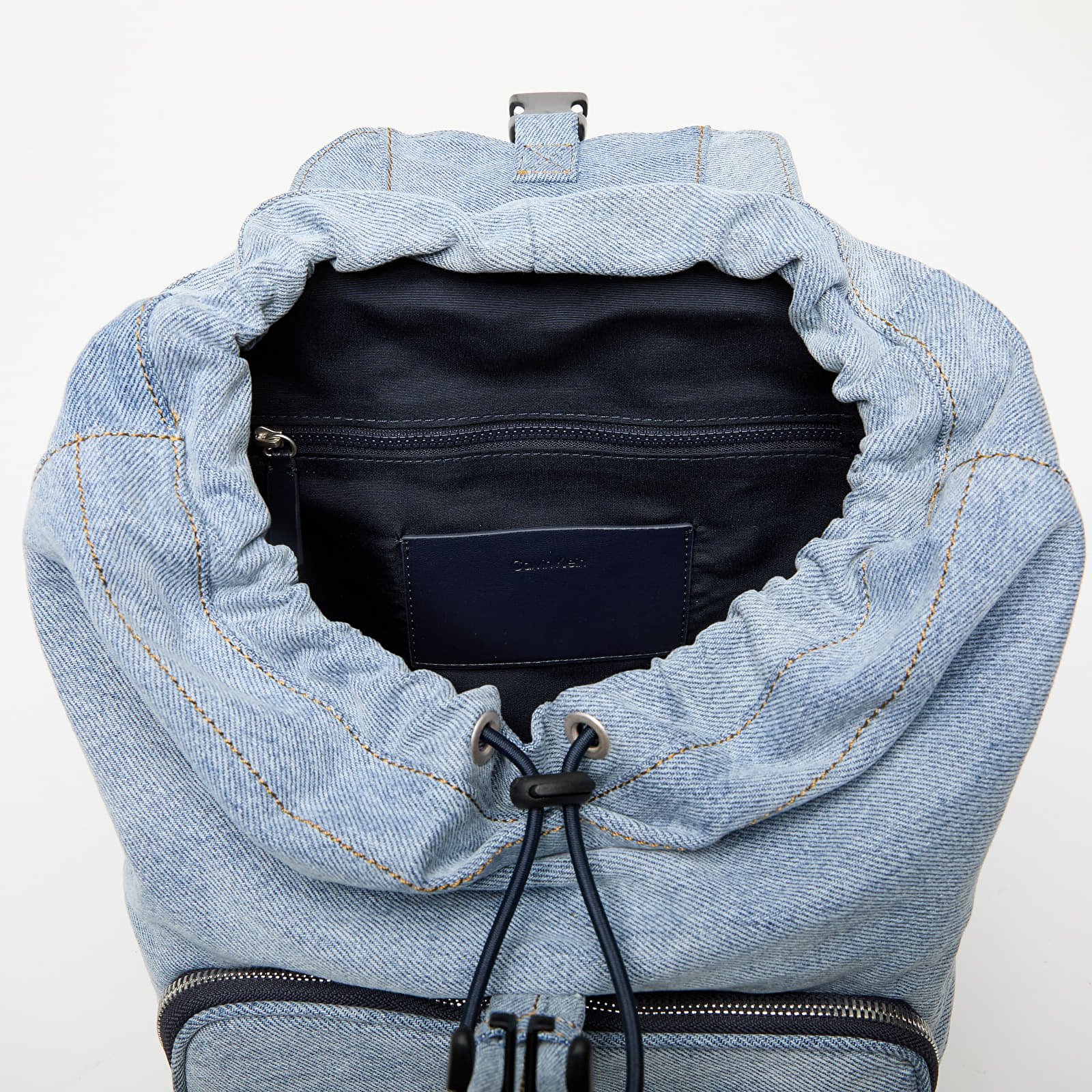 Batohy Calvin Klein Jeans Denim Luna Mini Flap Blue