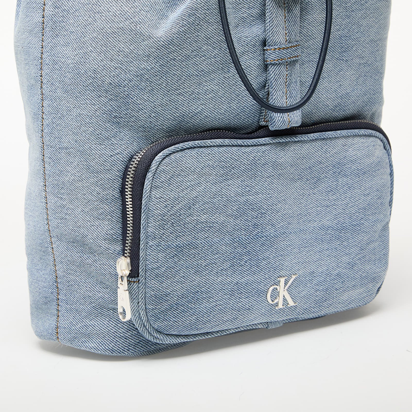 Batohy Calvin Klein Jeans Denim Luna Mini Flap Blue