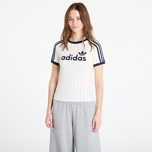 Marškinėliai adidas Linear Graphic Cali Tee Off White/ Night Indigo