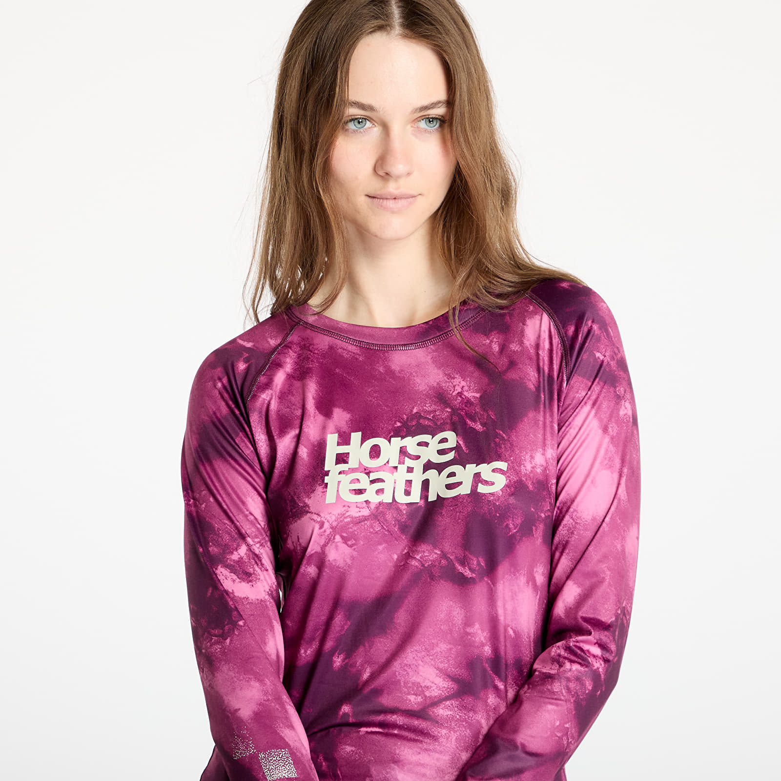 T-shirts Horsefeathers Deco Long Sleeve Bike Jersey Blackberry Camo