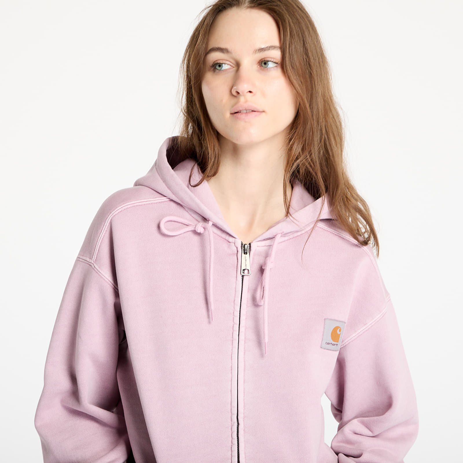 Dukserice Carhartt WIP Hooded Nelson Jacket UNISEX Hortensia Garment Dyed