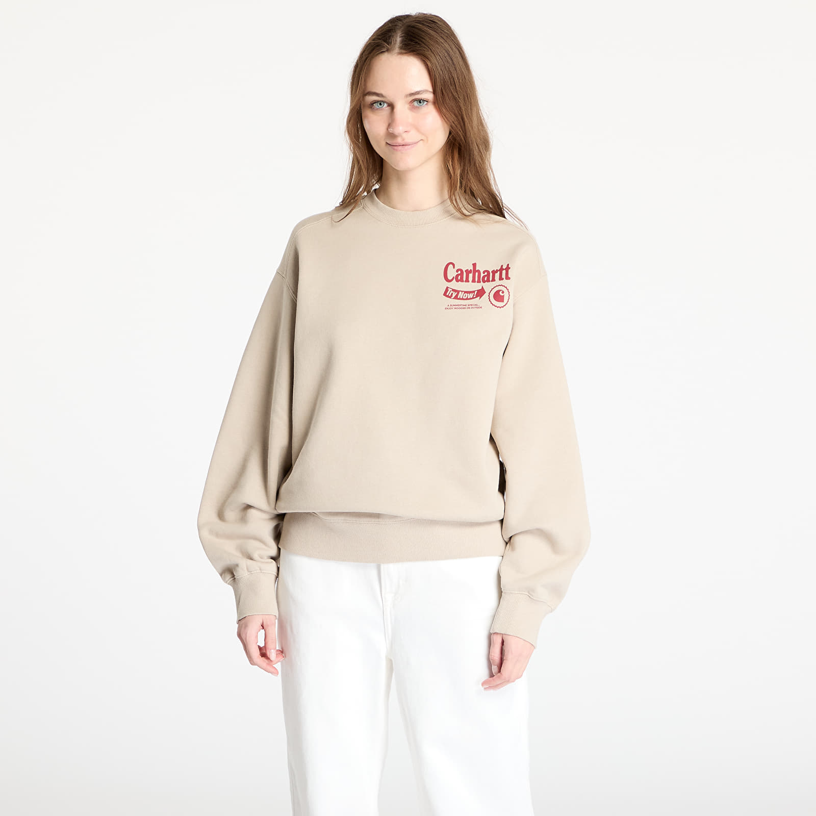 Mikiny Carhartt WIP Catalogue Sweat UNISEX Fleur De Sel/ Desire