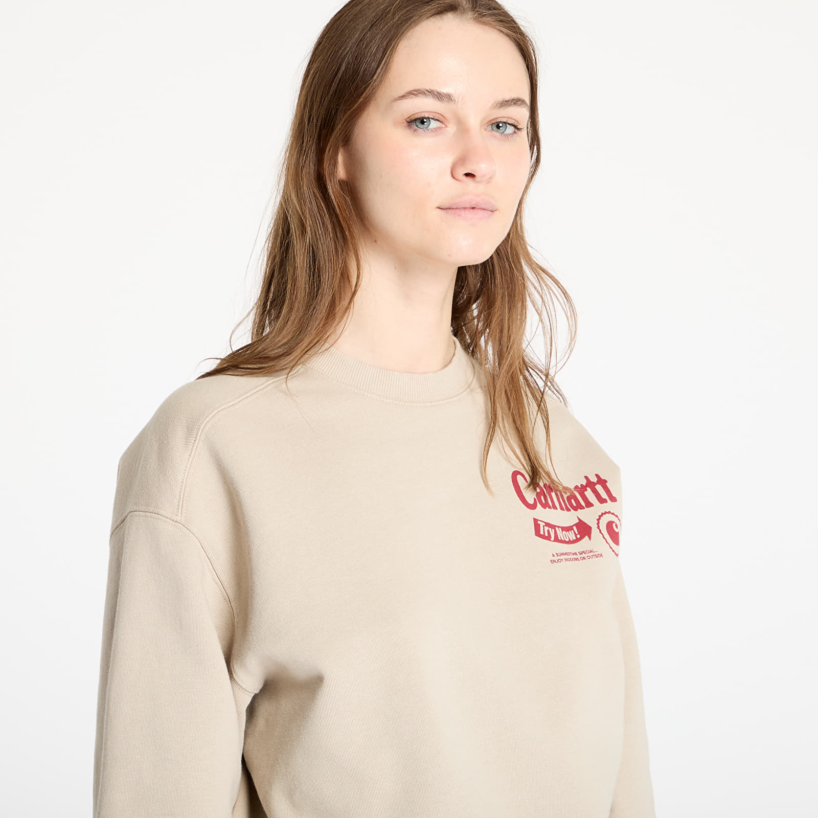Mikiny Carhartt WIP Catalogue Sweat UNISEX Fleur De Sel/ Desire