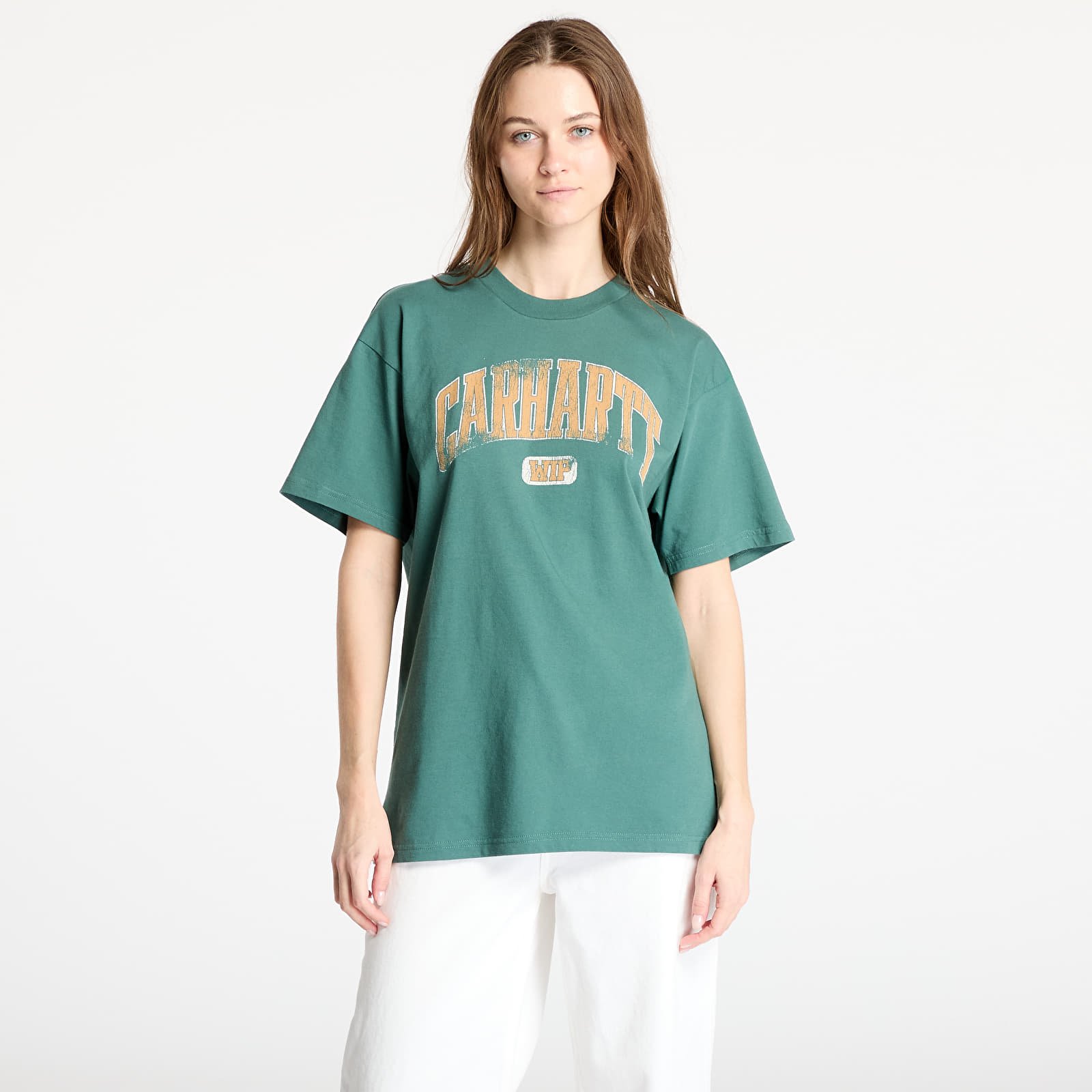 Pólók Carhartt WIP Short Sleeve Lecture T-Shirt UNISEX Silver Pine