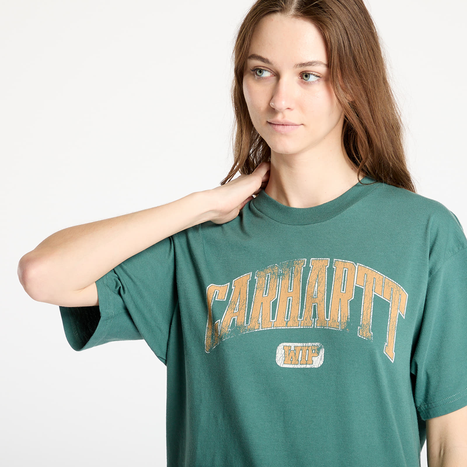 Pólók Carhartt WIP Short Sleeve Lecture T-Shirt UNISEX Silver Pine