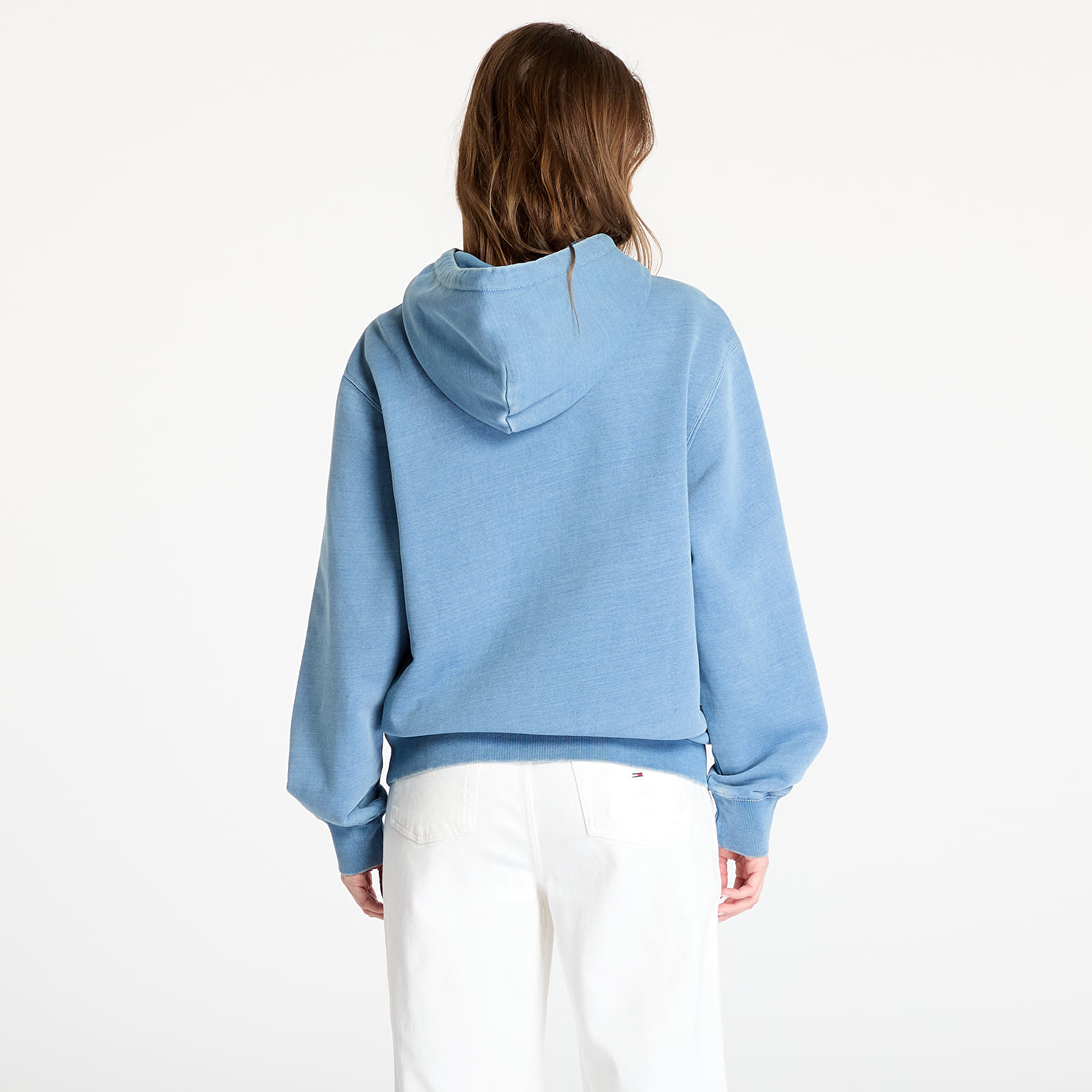 Dukserice Carhartt WIP Hooded Ingo Sweat UNISEX Light Blue Garment Dyed