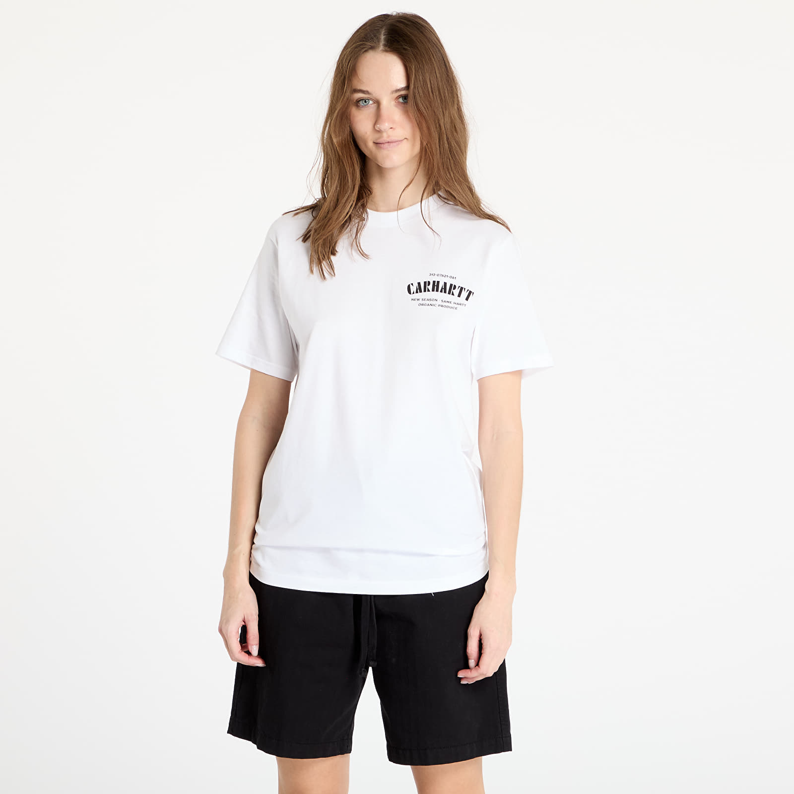 Pólók Carhartt WIP Short Sleeve Catalogue C Logo T-Shirt UNISEX White