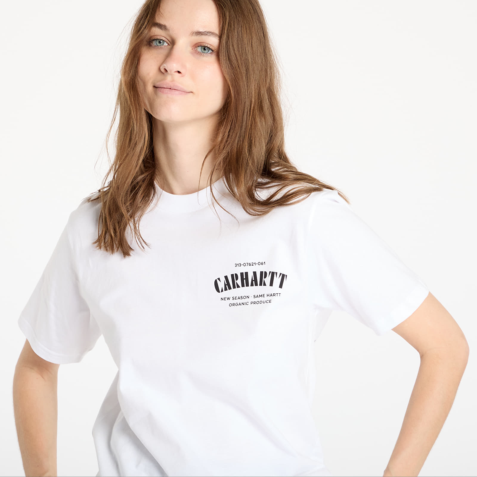 Pólók Carhartt WIP Short Sleeve Catalogue C Logo T-Shirt UNISEX White