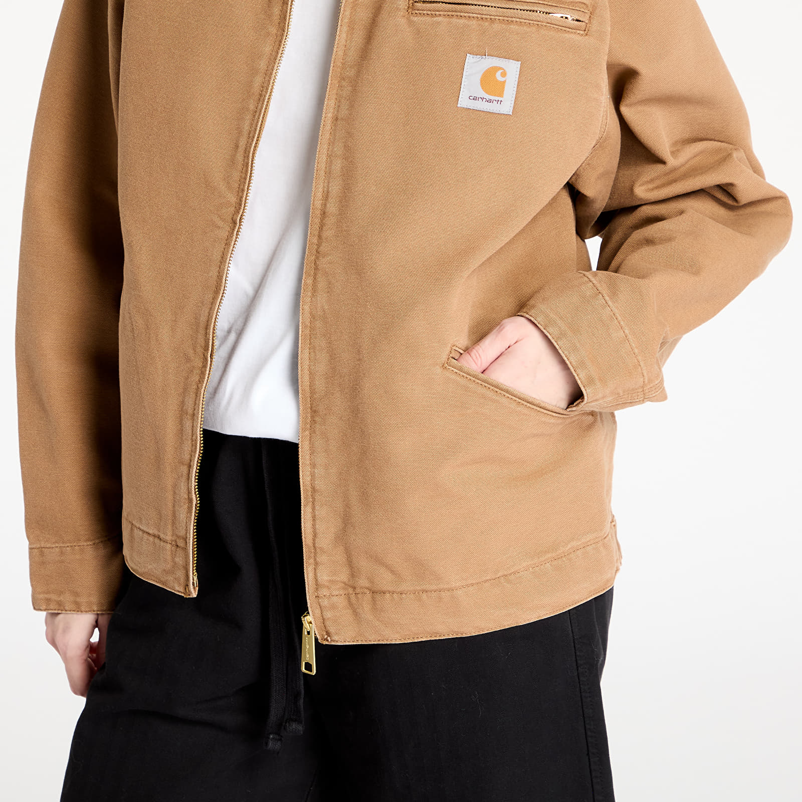 Jakker Carhartt WIP OG Detroit Jacket UNISEX Hamilton Brown/ Tobacco Aged Canvas