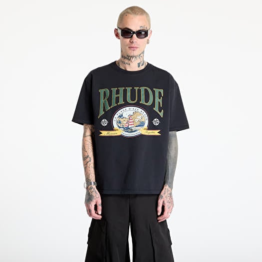 Tričko Rhude Monaco Regatta Tee Vintage Black
