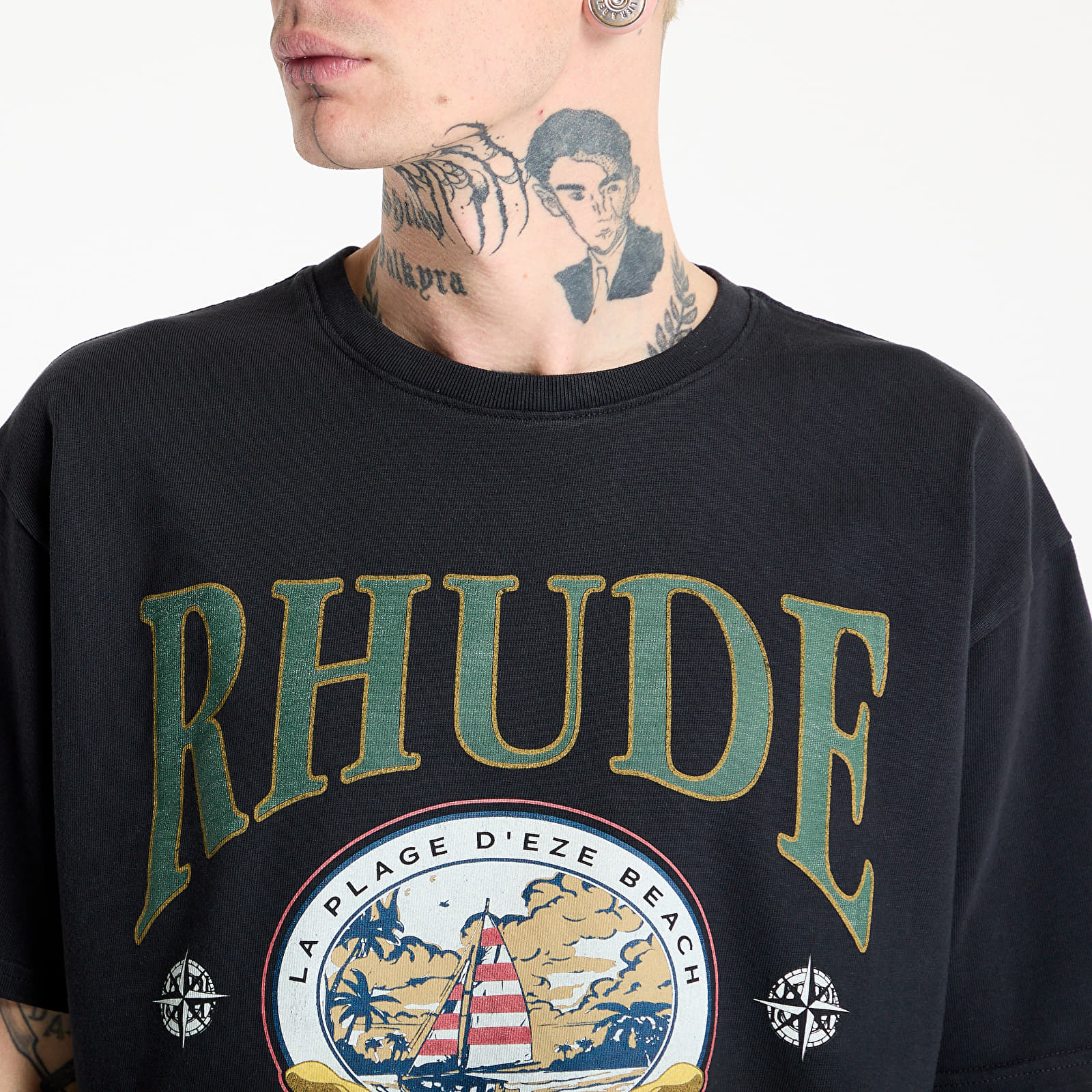 Tricouri bărbați Rhude Monaco Regatta Tee Vintage Black
